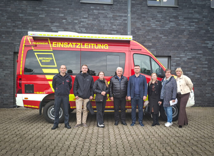 Ukrainische Delegation informiert sich in Bocholt über Feuerwehr